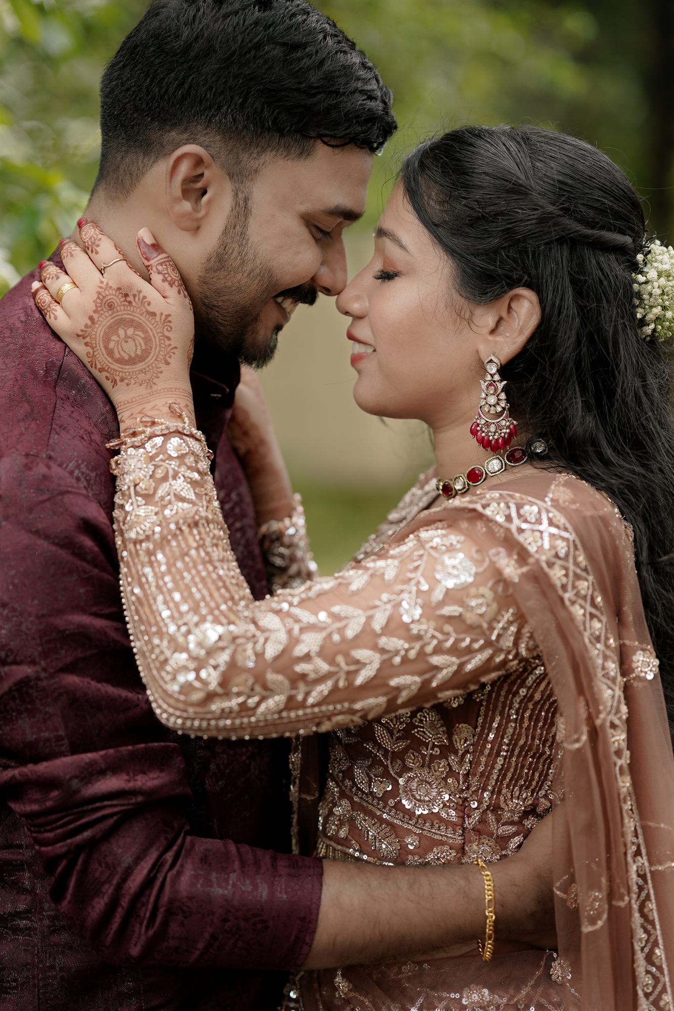 Siva and Vidya celebrating their engagement, photo 1 of 10