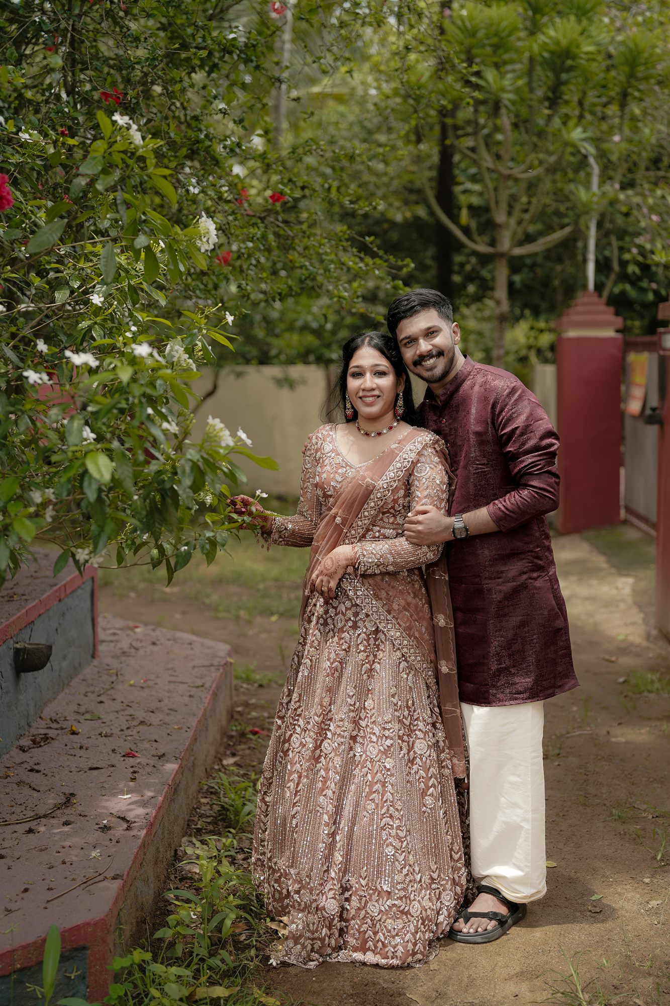 Siva and Vidya celebrating their engagement, photo 2 of 10