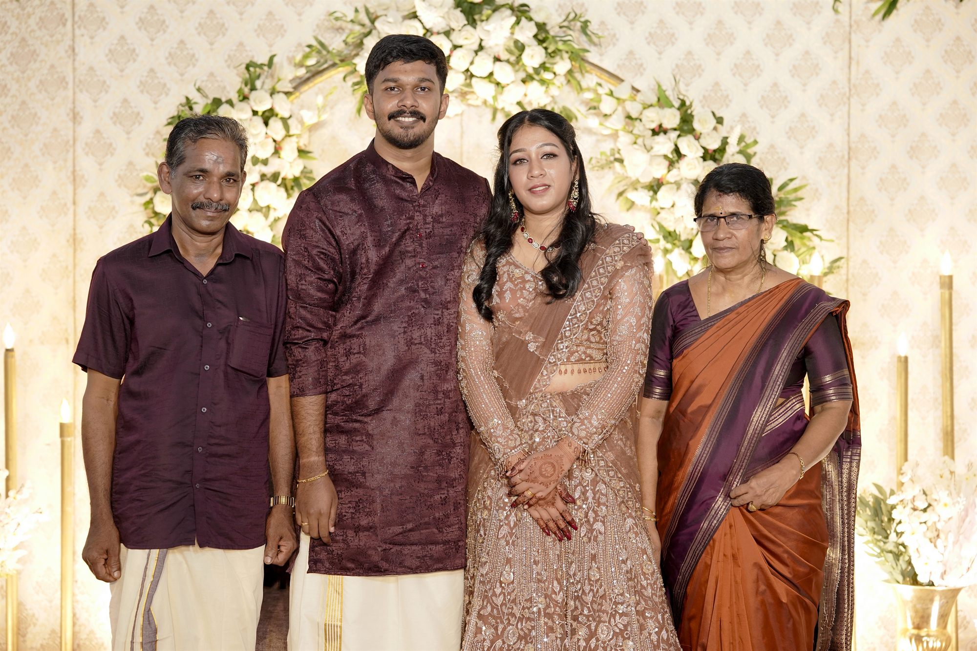 Siva and Vidya celebrating their engagement, photo 10 of 10